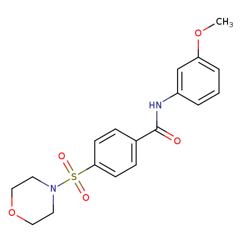 N-(3-methoxyphenyl)-4-(morpholine-4-sulfonyl)benzamide