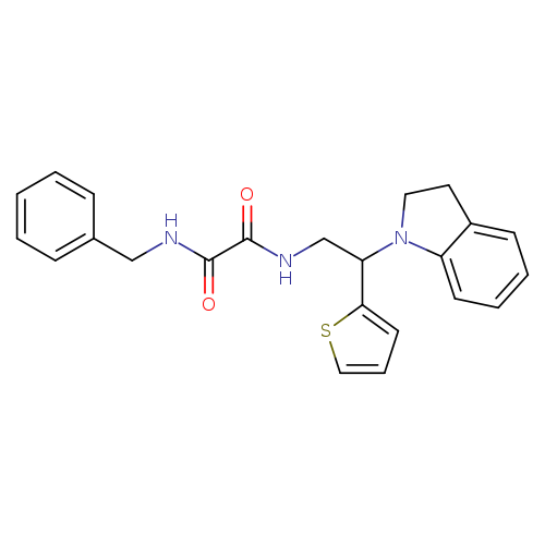 N'-benzyl-N-[2-(2,3-dihydro-1H-indol-1-yl)-2-(thiophen-2-yl)ethyl]ethanediamide