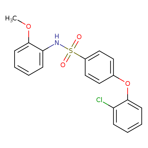4-(2-chlorophenoxy)-N-(2-methoxyphenyl)benzene-1-sulfonamide
