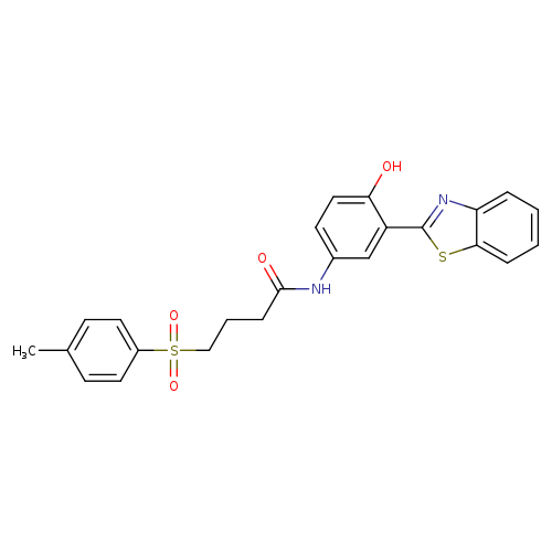 N-[3-(1,3-benzothiazol-2-yl)-4-hydroxyphenyl]-4-(4-methylbenzenesulfonyl)butanamide