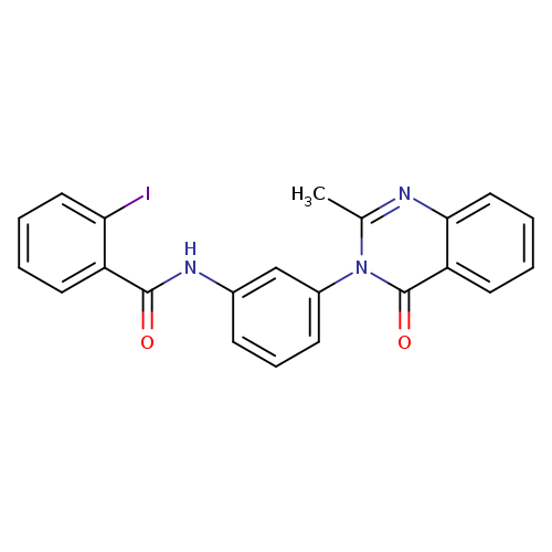 2-iodo-N-[3-(2-methyl-4-oxo-3,4-dihydroquinazolin-3-yl)phenyl]benzamide