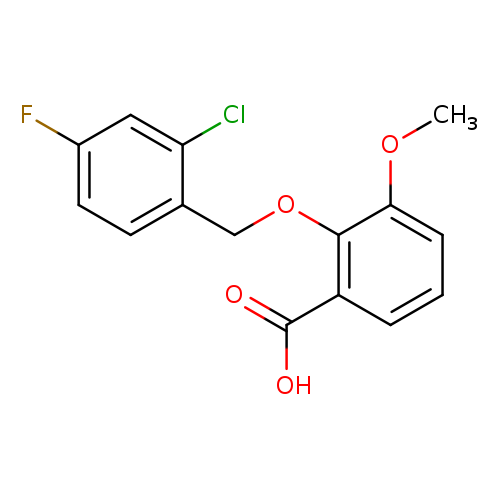 2-[(2-Chloro-4-fluorobenzyl)oxy]-3-methoxybenzoic acid