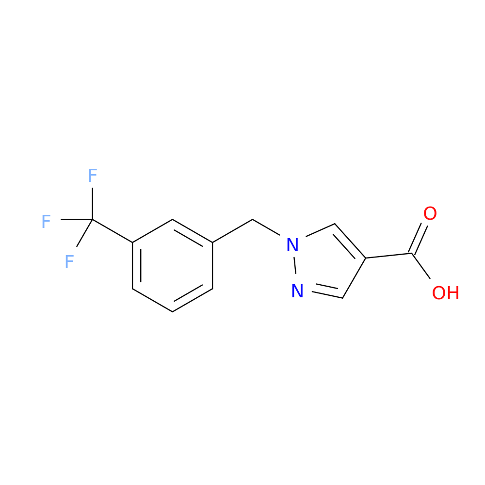 1-(3-(Trifluoromethyl)benzyl)-1H-pyrazole-4-carboxylic acid