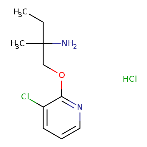 2-(2-amino-2-methylbutoxy)-3-chloropyridine hydrochloride