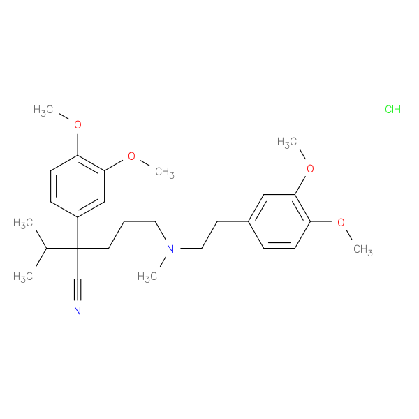 5-[(3,4-Dimethoxyphenethyl)methylamino]-2-(3,4-dimethoxy phenyl)-2-isopropylvaleronitrile hydrochloride