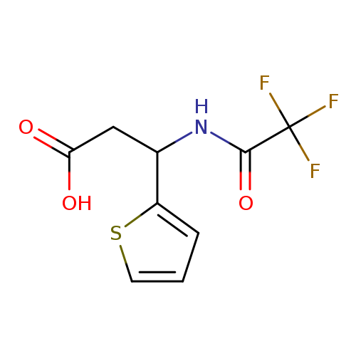 3-(Thiophen-2-yl)-3-(2,2,2-trifluoroacetamido)propanoic acid