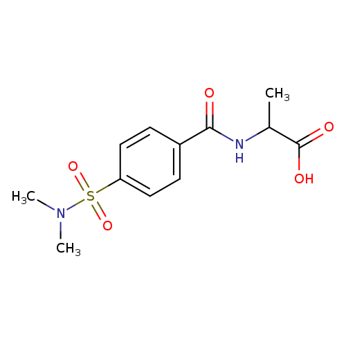 2-([4-[(DIMETHYLAMINO)SULFONYL]BENZOYL]AMINO)PROPANOIC ACID