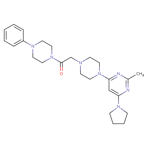 2-{4-[2-methyl-6-(pyrrolidin-1-yl)pyrimidin-4-yl]piperazin-1-yl}-1-(4-phenylpiperazin-1-yl)ethan-1-one