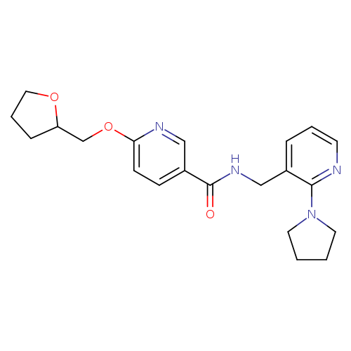 6-[(oxolan-2-yl)methoxy]-N-{[2-(pyrrolidin-1-yl)pyridin-3-yl]methyl}pyridine-3-carboxamide
