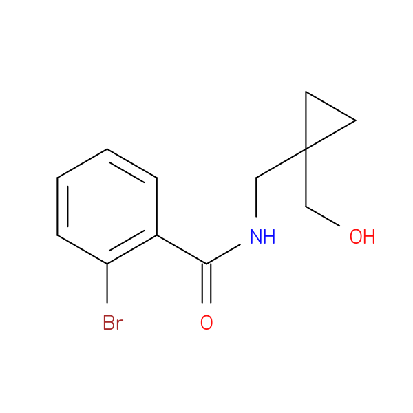 2-bromo-N-{[1-(hydroxymethyl)cyclopropyl]methyl}benzamide