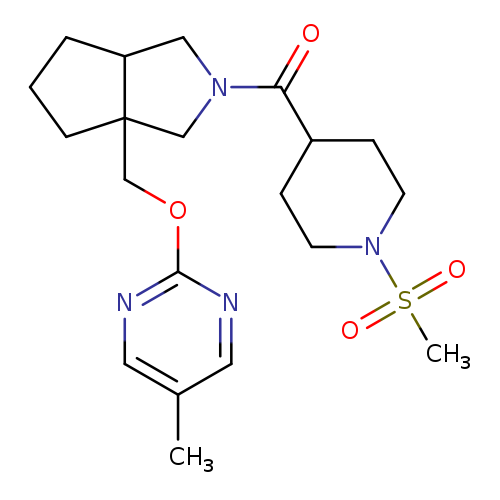 2-{[2-(1-methanesulfonylpiperidine-4-carbonyl)-octahydrocyclopenta[c]pyrrol-3a-yl]methoxy}-5-methylpyrimidine