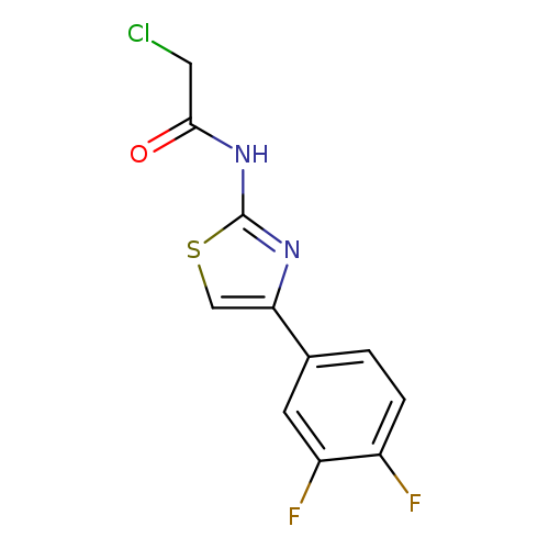 2-chloro-N-[4-(3,4-difluorophenyl)-1,3-thiazol-2-yl]acetamide