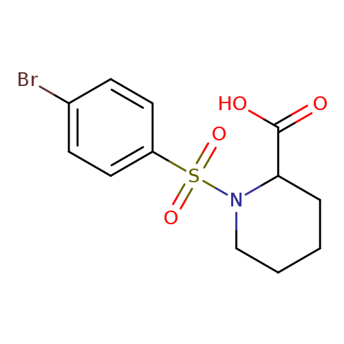 1-[(4-Bromophenyl)sulfonyl]piperidine-2-carboxylic acid
