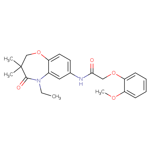 N-(5-ethyl-3,3-dimethyl-4-oxo-2,3,4,5-tetrahydro-1,5-benzoxazepin-7-yl)-2-(2-methoxyphenoxy)acetamide