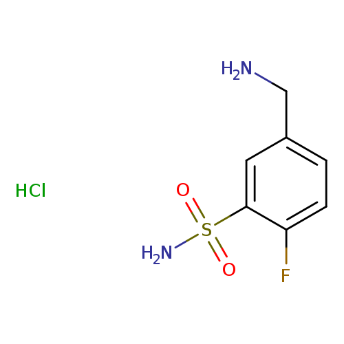 5-(aminomethyl)-2-fluorobenzene-1-sulfonamide hydrochloride