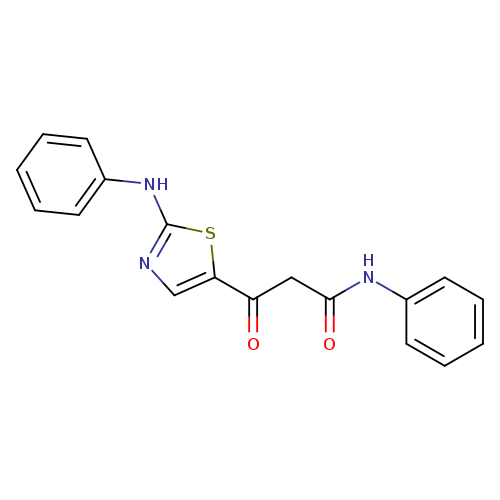 3-oxo-N-phenyl-3-[2-(phenylamino)-1,3-thiazol-5-yl]propanamide
