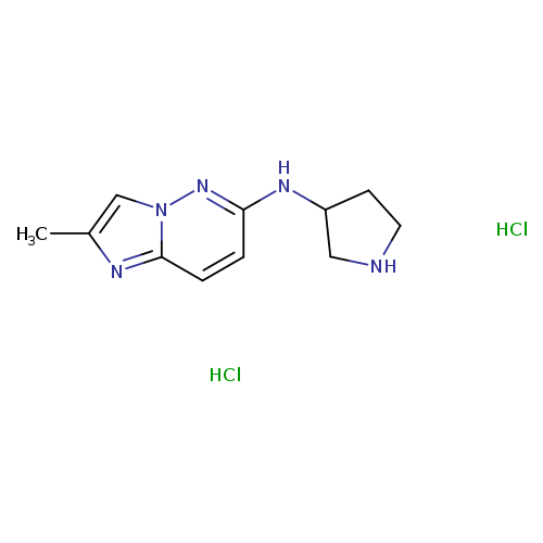 N-{2-methylimidazo[1,2-b]pyridazin-6-yl}pyrrolidin-3-amine dihydrochloride