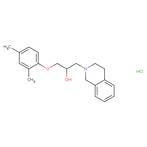 1-(3,4-DIHYDROISOQUINOLIN-2(1H)-YL)-3-(2,4-DIMETHYLPHENOXY)PROPAN-2-OL HY+
