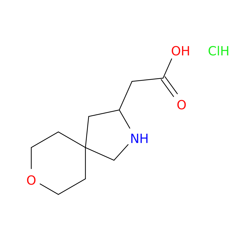 2-{8-oxa-2-azaspiro[4.5]decan-3-yl}acetic acid hydrochloride