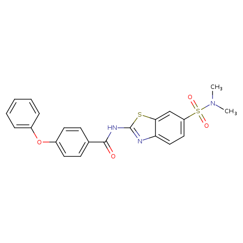 N-[6-(dimethylsulfamoyl)-1,3-benzothiazol-2-yl]-4-phenoxybenzamide