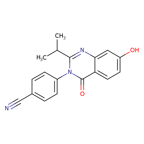 Benzonitrile, 4-​[7-​hydroxy-​2-​(1-​methylethyl)​-​4-​oxo-​3(4H)​-​quinazolinyl]​-