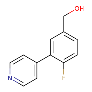 [4-fluoro-3-(pyridin-4-yl)phenyl]methanol
