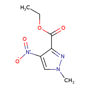 1H-Pyrazole-3-carboxylicacid,1-methyl-4-nitro-,ethylester(9CI)