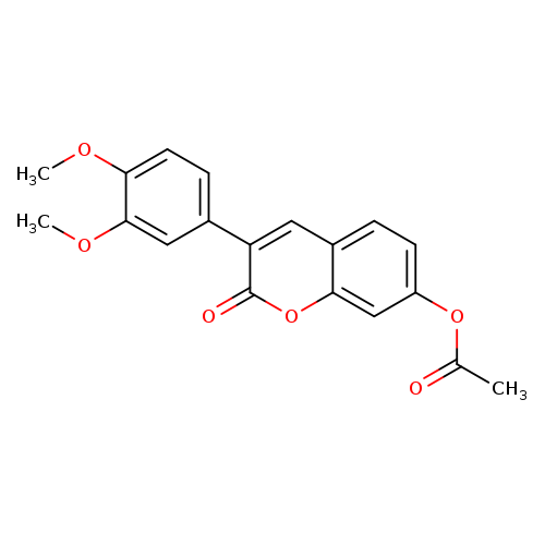 3-(3,4-dimethoxyphenyl)-2-oxo-2h-chromen-7-yl acetate