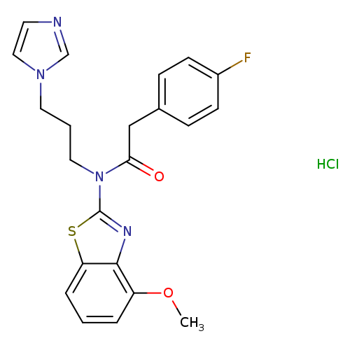 2-(4-fluorophenyl)-N-[3-(1H-imidazol-1-yl)propyl]-N-(4-methoxy-1,3-benzothiazol-2-yl)acetamide hydrochloride