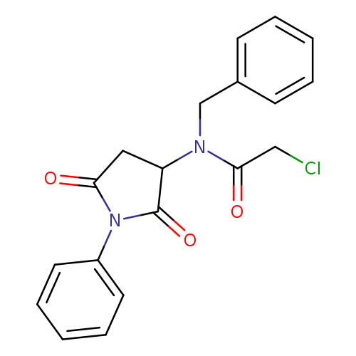 N-Benzyl-2-chloro-n-(2,5-dioxo-1-phenylpyrrolidin-3-yl)acetamide