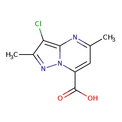 3-Chloro-2,5-dimethylpyrazolo[1,5-a]pyrimidine-7-carboxylic acid