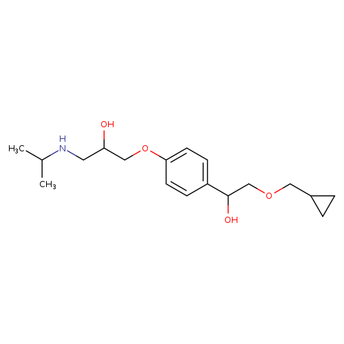 1-(4-(2-(Cyclopropylmethoxy)-1-hydroxyethyl)phenoxy)-3-(isopropylamino)propan-2-ol