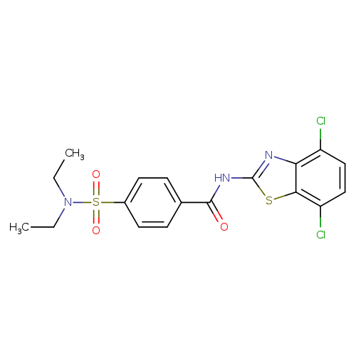 N-(4,7-dichloro-1,3-benzothiazol-2-yl)-4-(diethylsulfamoyl)benzamide