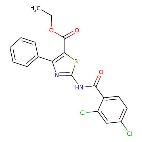 ethyl 2-(2,4-dichlorobenzamido)-4-phenyl-1,3-thiazole-5-carboxylate
