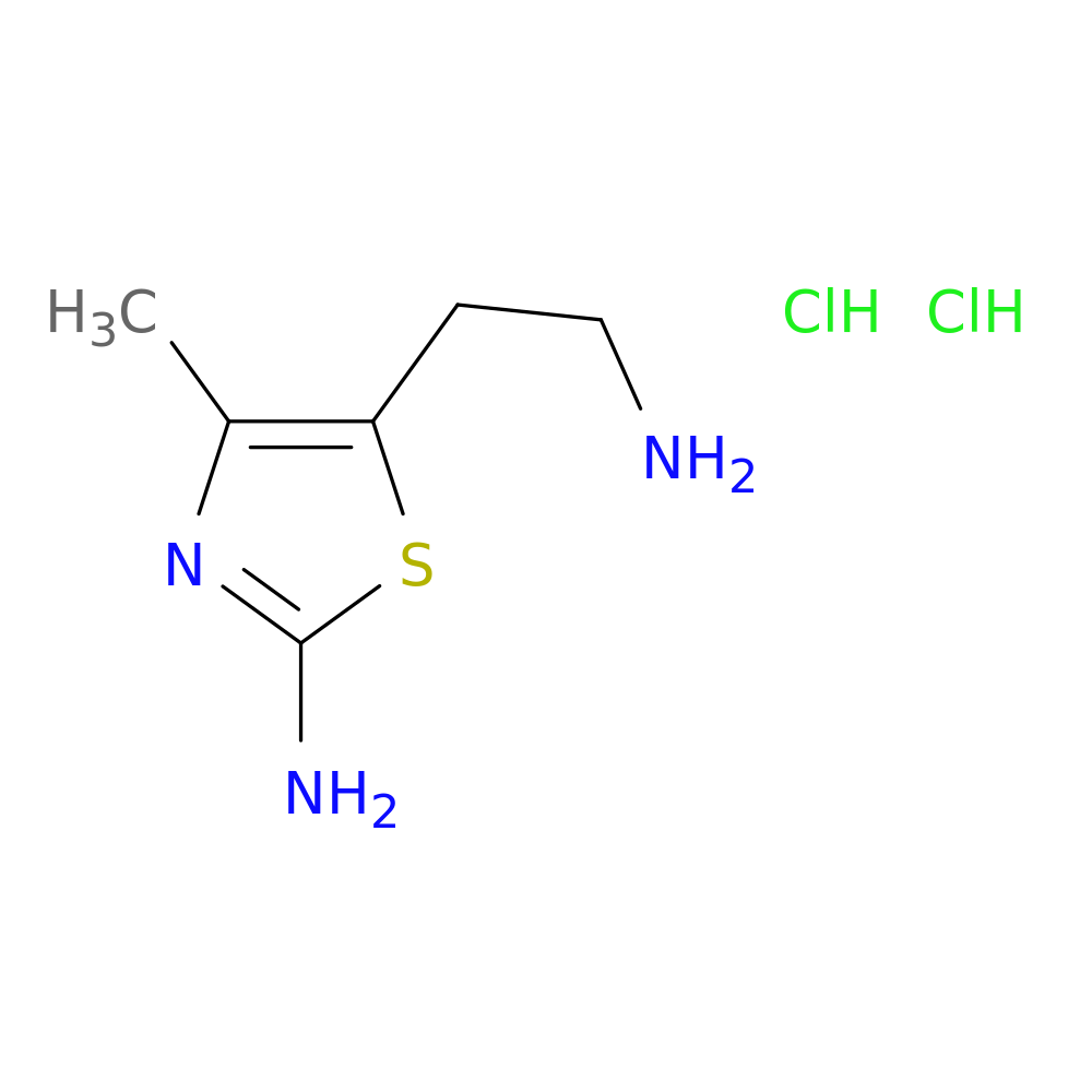5-(2-aminoethyl)-4-methyl-1,3-thiazol-2-amine dihydrochloride