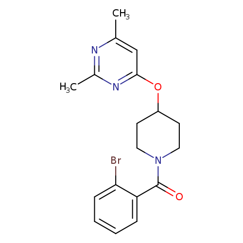 4-{[1-(2-bromobenzoyl)piperidin-4-yl]oxy}-2,6-dimethylpyrimidine