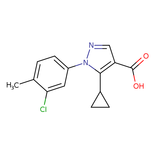 1-(3-Chloro-4-methylphenyl)-5-cyclopropyl-1h-pyrazole-4-carboxylic acid