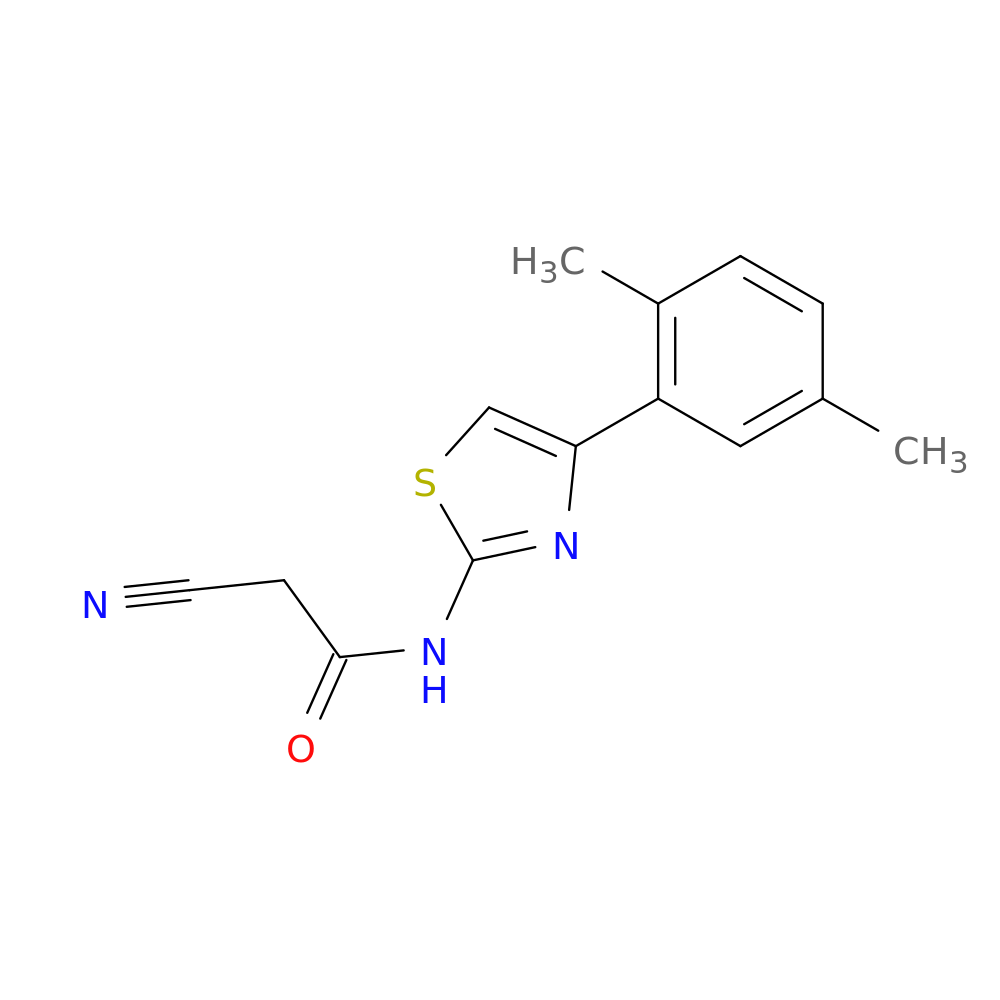 2-Cyano-N-(4-(2,5-dimethylphenyl)thiazol-2-yl)acetamide