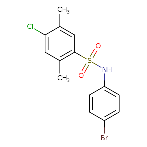 N-(4-bromophenyl)-4-chloro-2,5-dimethylbenzene-1-sulfonamide