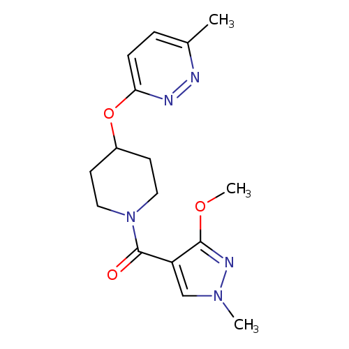 3-{[1-(3-methoxy-1-methyl-1H-pyrazole-4-carbonyl)piperidin-4-yl]oxy}-6-methylpyridazine