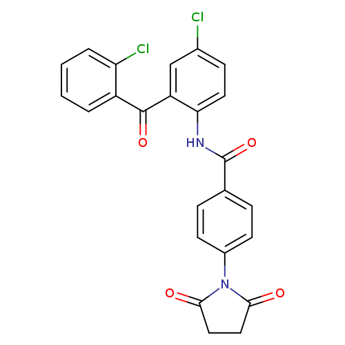 N-[4-chloro-2-(2-chlorobenzoyl)phenyl]-4-(2,5-dioxopyrrolidin-1-yl)benzamide