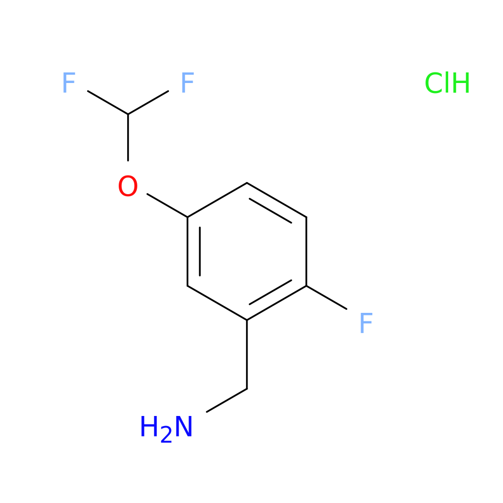 1-[5-(difluoromethoxy)-2-fluorophenyl]methanamine hydrochloride