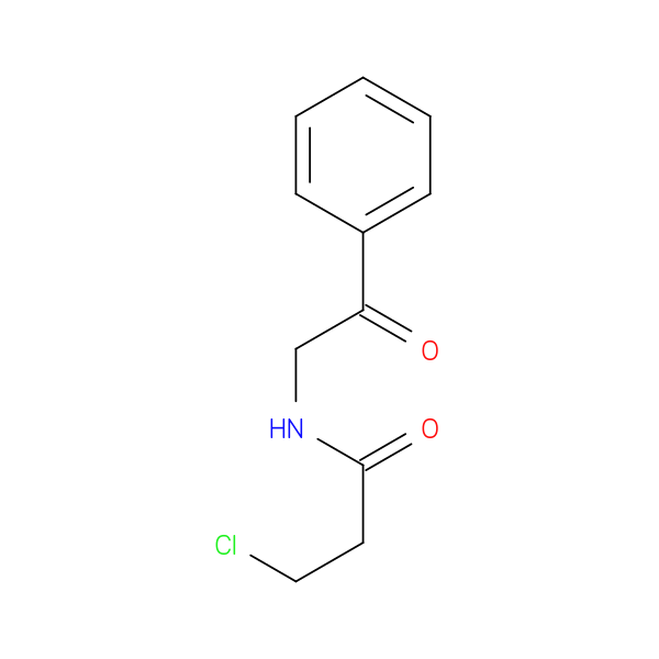 3-chloro-N-(2-oxo-2-phenylethyl)propanamide