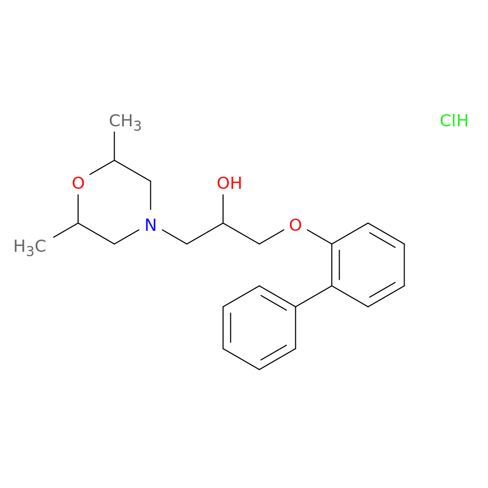 1-{[1,1'-biphenyl]-2-yloxy}-3-(2,6-dimethylmorpholin-4-yl)propan-2-ol hydrochloride