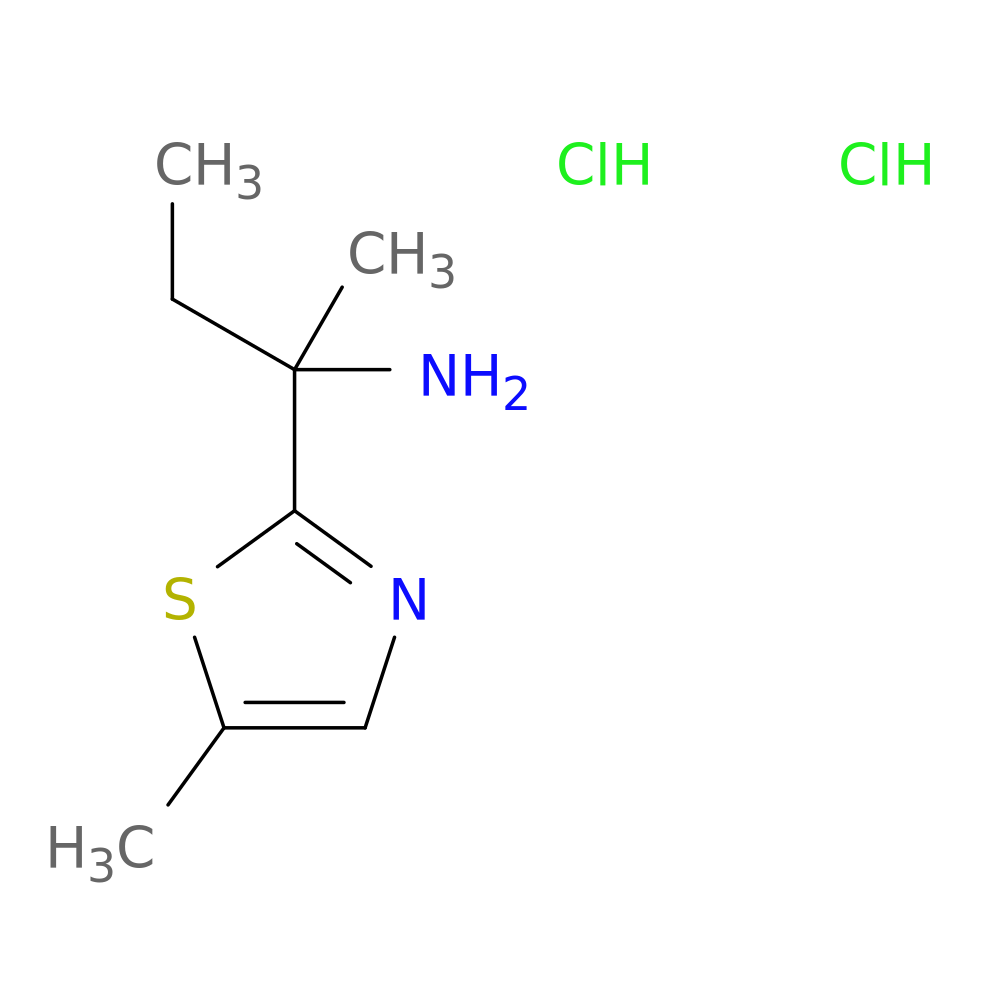 2-(5-methyl-1,3-thiazol-2-yl)butan-2-amine dihydrochloride