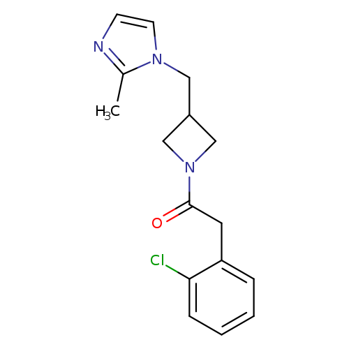 2-(2-chlorophenyl)-1-{3-[(2-methyl-1H-imidazol-1-yl)methyl]azetidin-1-yl}ethan-1-one
