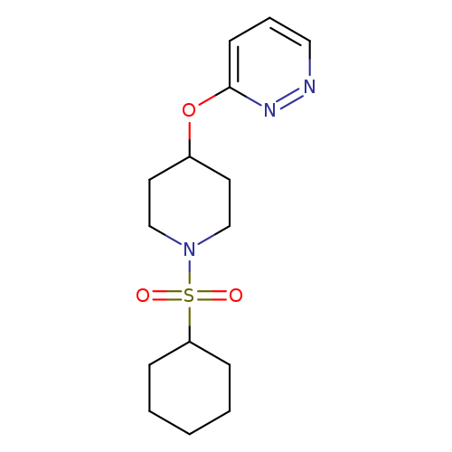 3-{[1-(cyclohexanesulfonyl)piperidin-4-yl]oxy}pyridazine