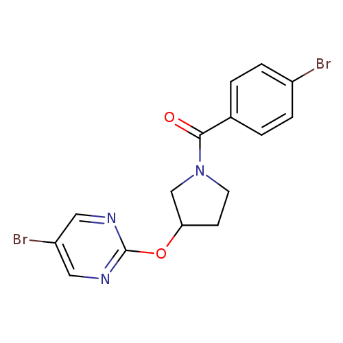 5-bromo-2-{[1-(4-bromobenzoyl)pyrrolidin-3-yl]oxy}pyrimidine