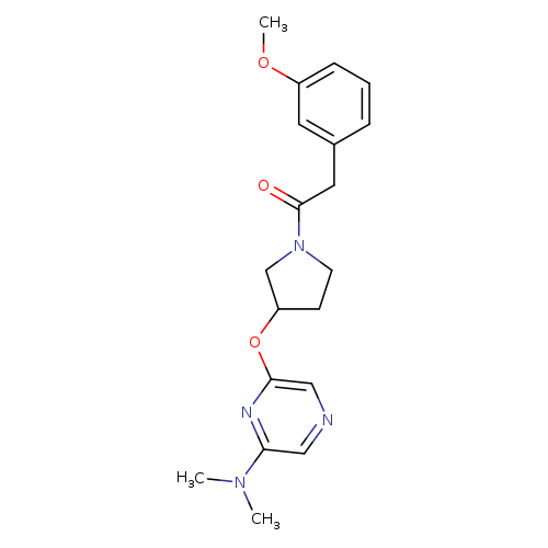 1-(3-{[6-(dimethylamino)pyrazin-2-yl]oxy}pyrrolidin-1-yl)-2-(3-methoxyphenyl)ethan-1-one