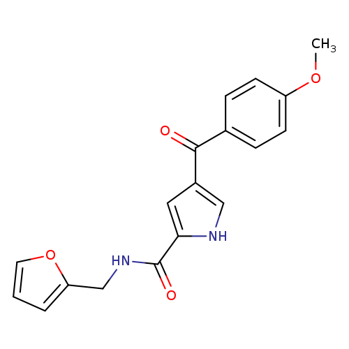 N-[(furan-2-yl)methyl]-4-(4-methoxybenzoyl)-1H-pyrrole-2-carboxamide